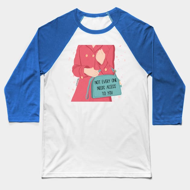 GUARD YOUR SPACE Baseball T-Shirt by The Cute Feminist